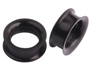 Tunel tunele plug czarny silikonowy silikonu 8 mm