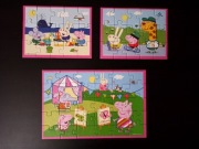 Puzzle dla dzieci. Świnka Peppa i przyjaciele. Trefl. 3 w 1
