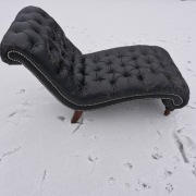 Leżanka Szezlong pikowana do renowacji