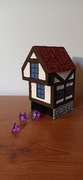 Wieża do kości - Dom średniowieczny Dice tower (ręcznie wykonana)