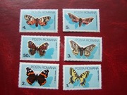 Rumunia 1985 MNH Mi. 4159/64 Fauna Owady Motyle