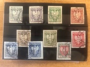 Orzeł na tarczy heraldycznej znaczki Fi: 55-65 bez 58