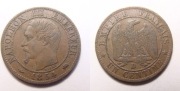 Francja 1 centime 1854 r. D RZADKA! ŁADNA!