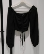 *SHEIN* fajna krótka bluzka wiązanie 34 XS