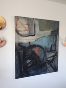 Obraz 120x100cm abstrakcja olej&akryle duzy format