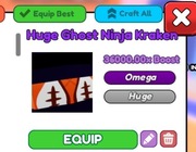 Arm Wrestle Simulator Huge Ghost Ninja Kraken x36k
