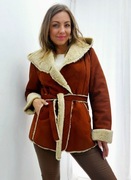 Kożuch damski ekologiczny ORANGE KELLY KRISKÓR