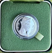 Srebrna moneta Singapur 1 Dolar Statua Lwa 1979 Proof Ag 925 certyfikat 