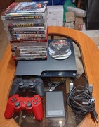 Sony PlayStation 3 500GB HDD+19 Games org +2TB HDD Zewn 200 gier grats.