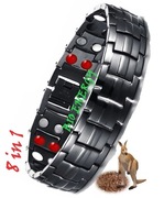 Bransoletka magnetyczna kamienie naturalne BIO mocne magnesy neodymowe