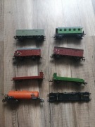 Wagoniki kolejki elektrycznej w skali tt 8 sztuk 
