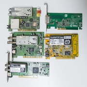 Karty telewizyjne PCI - zestaw - złom komputerowy