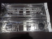 Ramki pod tablice rejestracyjne 2 szt. Chrom