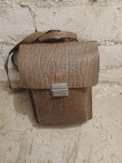 Raportówka PRL.  Torba ze skóry 
