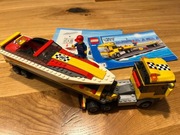 LEGO City 4643 – Transporter motorówki / ciężarówka z łódką – KOMPLET