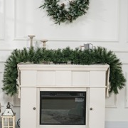 HOMCOM Girlanda świąteczna 1,8 m Zielona