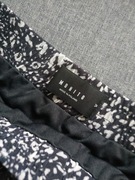 MOHITO__ spódniczka falbanki czarno-biała print__BDB___ 34