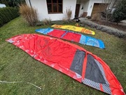 Zestaw set 3 pancernych kite'ów Cabrinha Radar 7,10,14m+BAR stan bdb