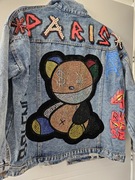 Balenciaga Katana Jeansowa Miś ozdoby M