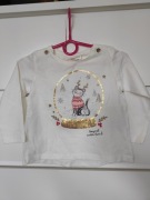 biała koszula z długim rękawem Cool Club 86 cm