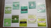 Cień mineralny ZIELONY zestaw 10 sztuk SAMPLE próbki 