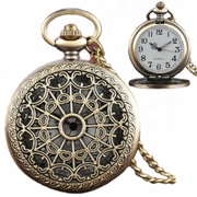 Męski zegarek kieszonkowy na łańcuszku złoty DZIEŃ DZIADKA