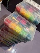 Gumki do robienia bransoletek duży zestaw XXL 6000 sztuk różne akcesoria