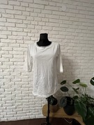 Biała bawełniana bluzka White M z długim rękawem