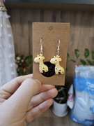 Kolczyki żyrafa z żyrafami 