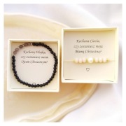 Zestaw bransoletek dla chrzestnych - prezent dla Matki i Ojca Chrzestnego