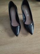 Szpilki Lasocki czarne skórzane 