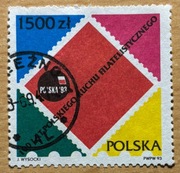 3277, * kasowany, 100 lat polskiego ruchu filatelistycznego