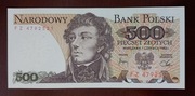 500 zł złotych - 1982 r. seria FZ 4792521 - stan 1 