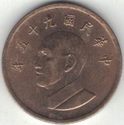 Tajwan 1 dolar 2006 - 20 mm - nr 1