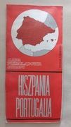 Mapa przeglądowa Europy Hiszpania Portugalia 1976 r.