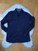 Koszula męska granatowa wzorki Carry L slim