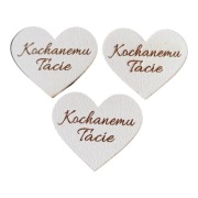 DO2 Serca Kochanemu Tacie 3 sztuki biały HDF 
