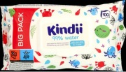 Kindii 99% water chusteczki nawilżane mega paka 