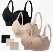 HBselect 3 sztuki biustonoszy do karmienia piersią,wyjmowane wkładki M