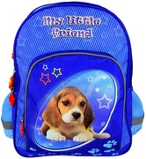 Plecak szkolny (mieści A4) z pieskiem Majewski - wyprzedaż !!!