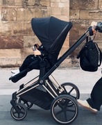 Wózek Cybex Priam 4.0 spacerówka deep black gold rose
