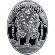 Niue, 2 dolary 2010, Jajo Faberge, Konwalia