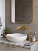 Bateria prysznicowa + bateria umywalkowa podtynkowe IO by GME Gold PVD