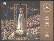 Blok 301** 100-lecie objawień Matki Bożej w Fatimie - wydanie portugalskie