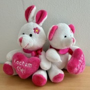 Zajączek i Miś, maskotki - 2 sztuki. Wyprzedaż! 