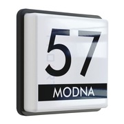 PODŚWIETLANA tabliczka adresowa LED modny numer domu M1 BLK budynku dom