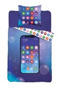 Komplet pościeli świecąca w ciemności IPhone Telefon Smartfon 160x200 