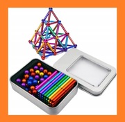 KLOCKI MAGNETYCZNE KULKI NEOCUBE XXL 8mm 126szt Zabawka Magnetyczna Neocube