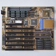 Płyta główna 486-GVT + i486DX2 66mhz + 16mb SIMM retro