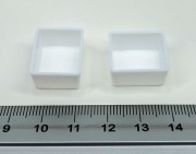 Pusta półkostka (1/2 kostka)  do akwareli 4 sztuki